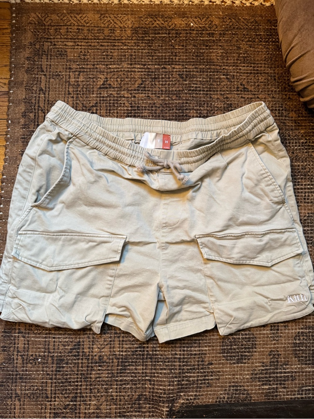 Kith men’s Beige Cargo Drawstring Shorts